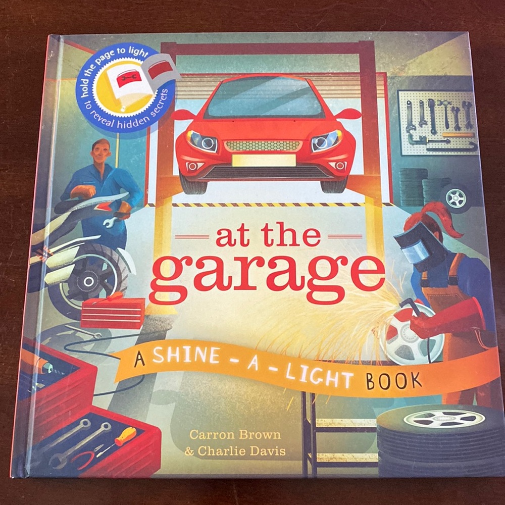 A shine a light book, at the garage